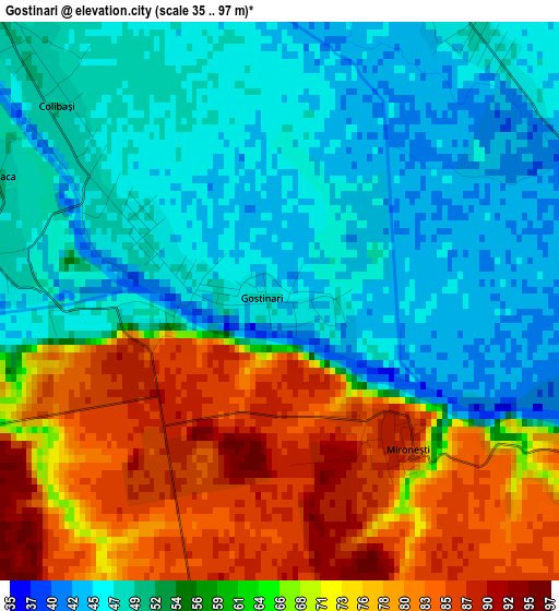 Gostinari elevation map