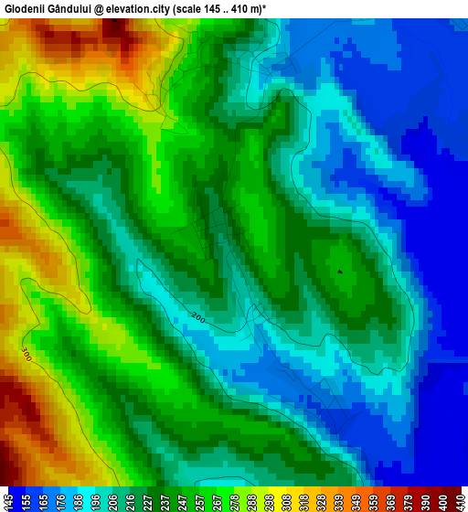 Glodenii Gândului elevation map