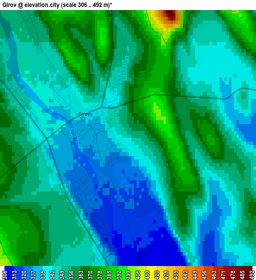 Girov elevation map