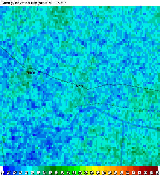 Giera elevation map