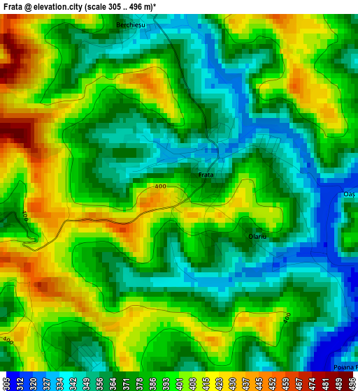 Frata elevation map