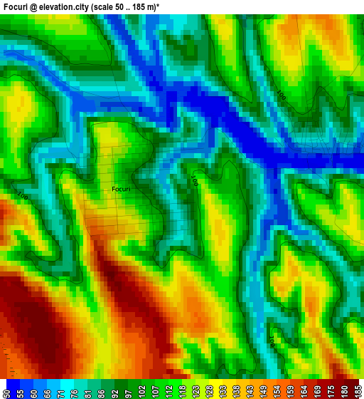 Focuri elevation map