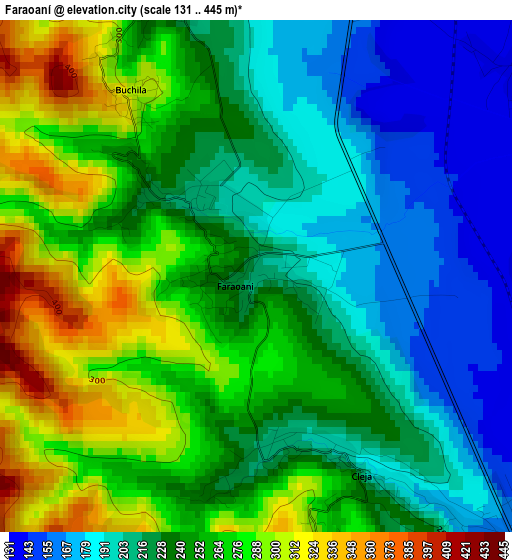 Faraoaní elevation map