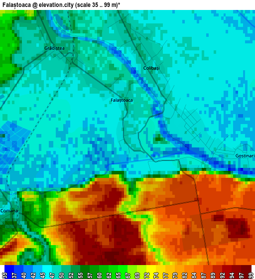 Falaștoaca elevation map