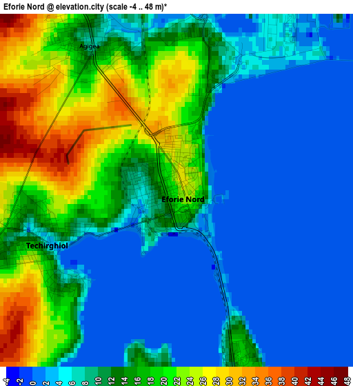 Eforie Nord elevation map