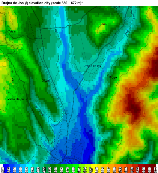 Drajna de Jos elevation map