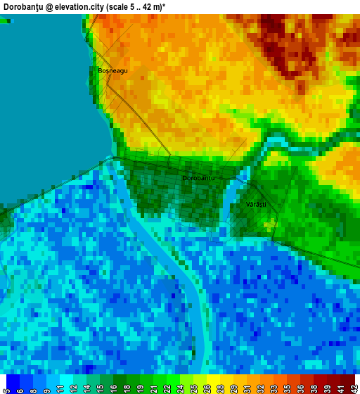 Dorobanţu elevation map