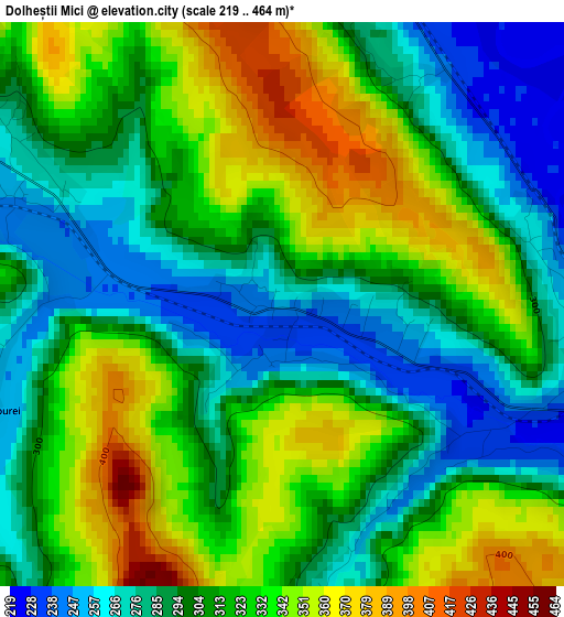 Dolheștii Mici elevation map