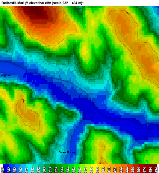 Dolheștii-Mari elevation map