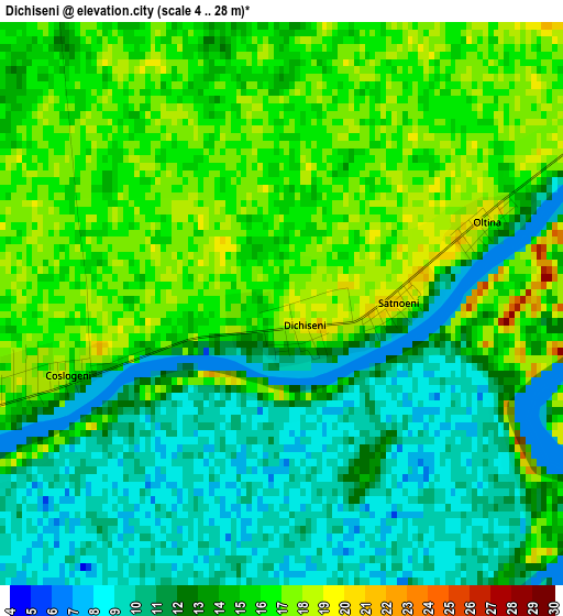 Dichiseni elevation map