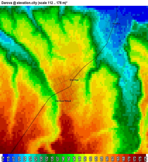 Darova elevation map