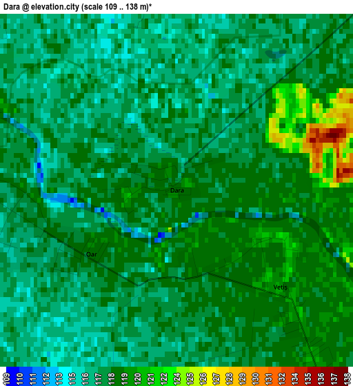 Dara elevation map