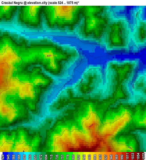 Cracăul Negru elevation map