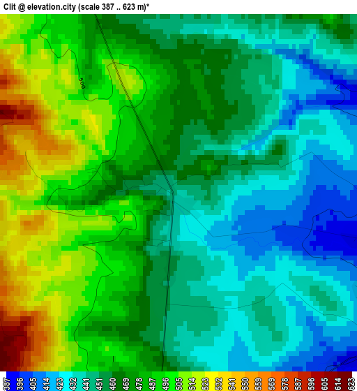 Clit elevation map