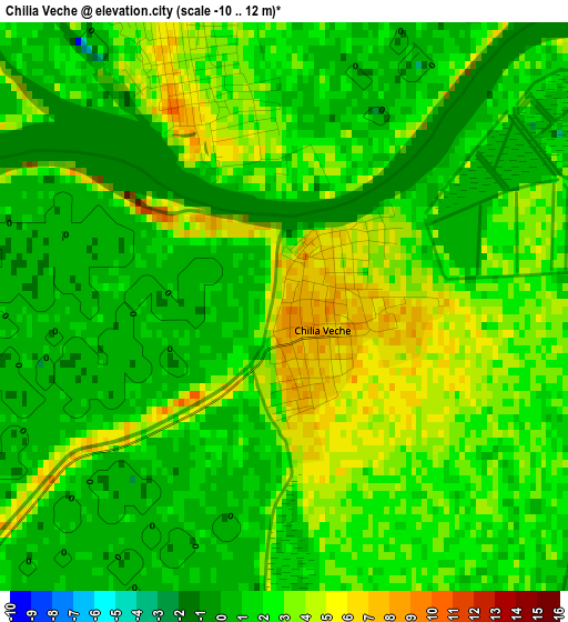 Chilia Veche elevation map