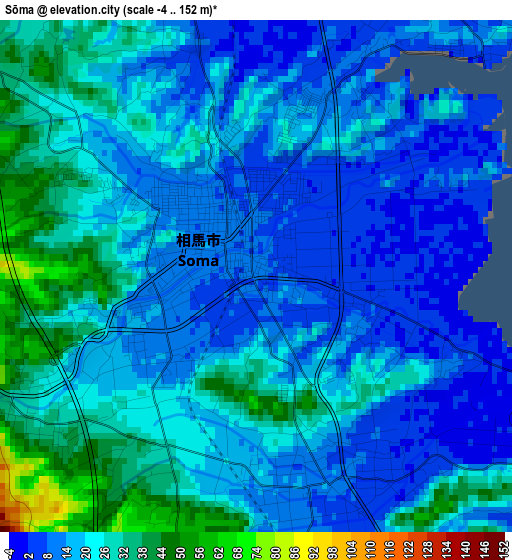 Sōma elevation map