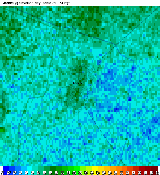 Checea elevation map