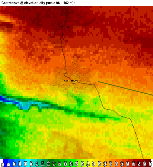 Castranova elevation map