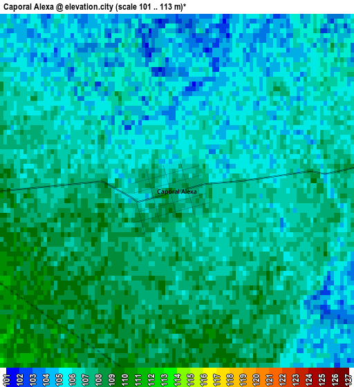 Caporal Alexa elevation map