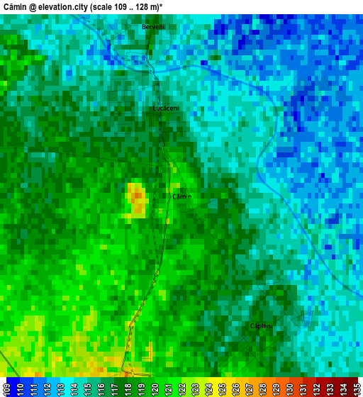 Cămin elevation map