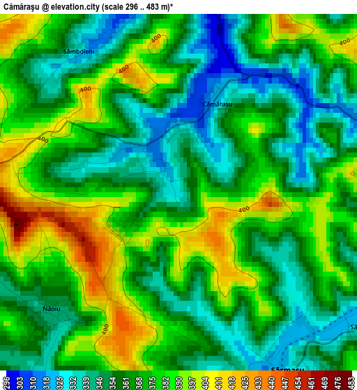 Cămăraşu elevation map