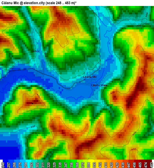 Căianu Mic elevation map