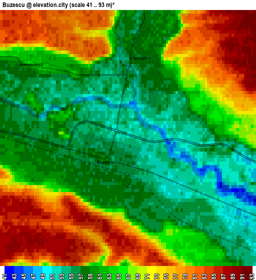 Buzescu elevation map