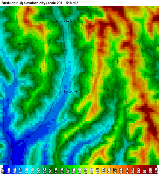 Bustuchin elevation map