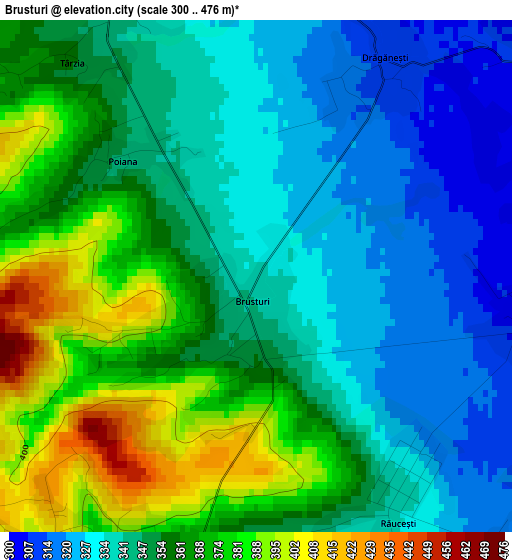 Brusturi elevation map