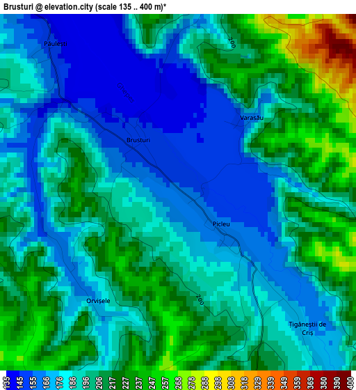 Brusturi elevation map