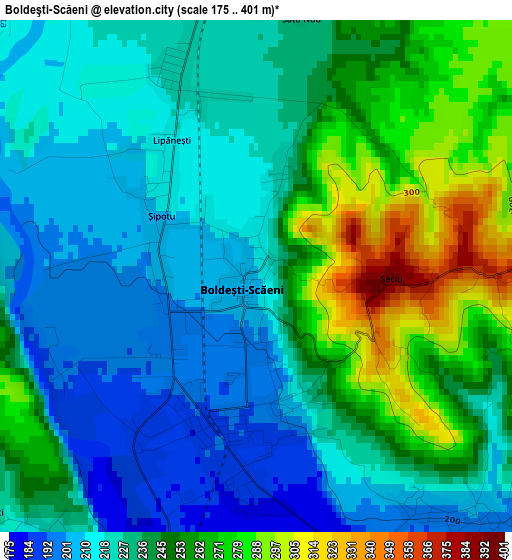 Boldeşti-Scăeni elevation map