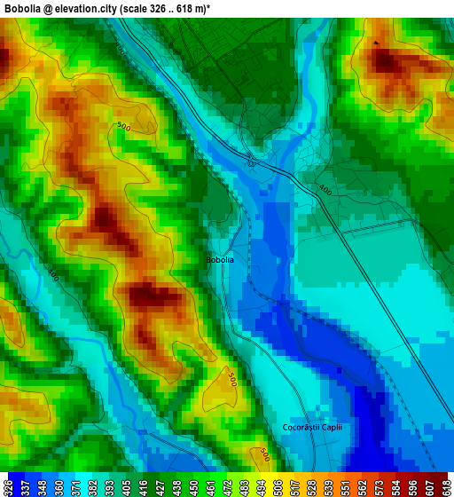 Bobolia elevation map