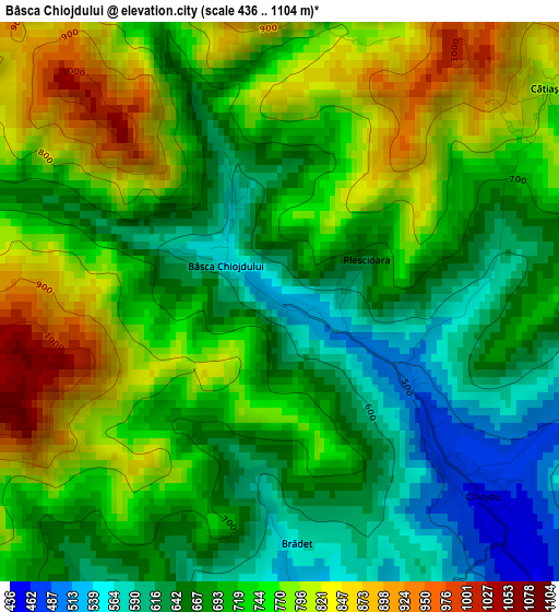 Bâsca Chiojdului elevation map