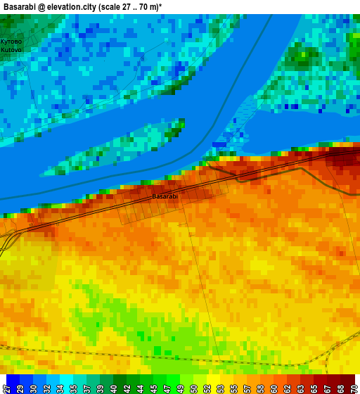 Basarabi elevation map