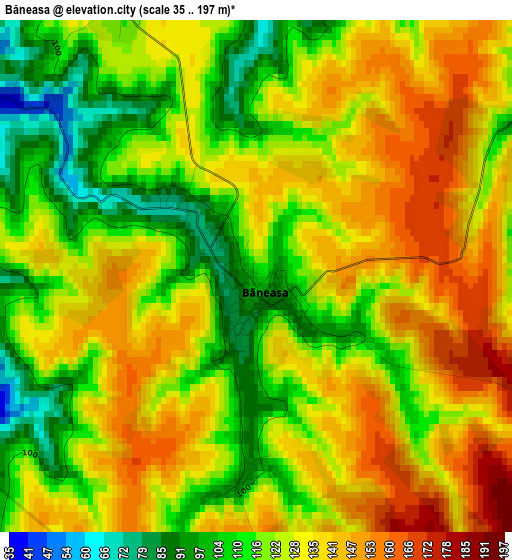 Băneasa elevation map