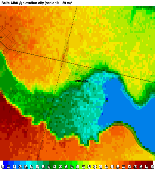 Balta Albă elevation map