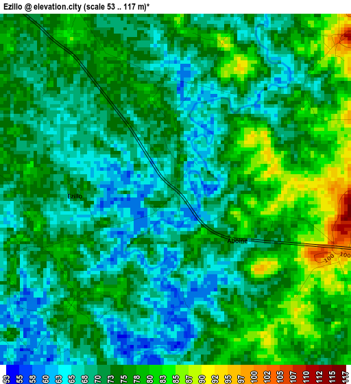 Ezillo elevation map