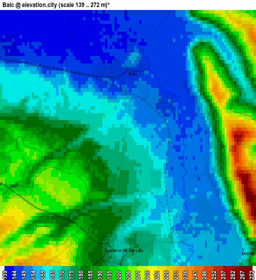 Balc elevation map