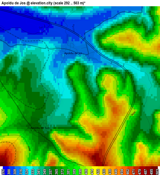 Apoldu de Jos elevation map