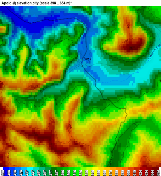 Apold elevation map