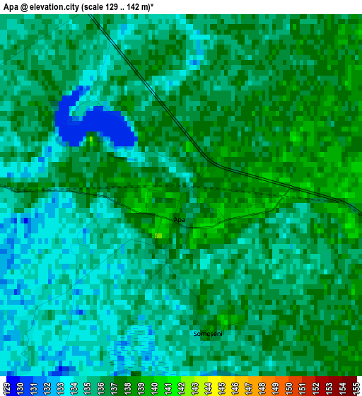 Apa elevation map