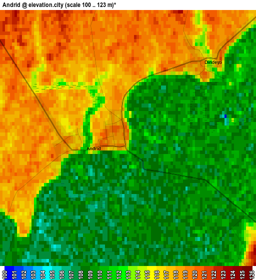 Andrid elevation map