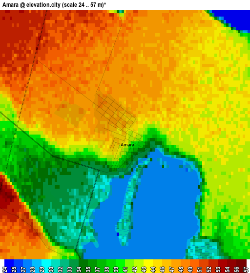 Amara elevation map