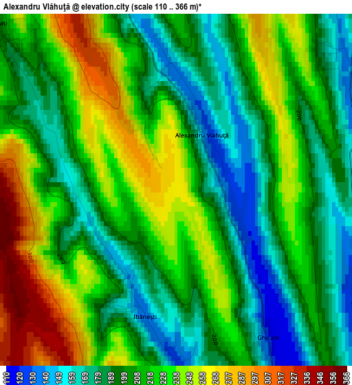 Alexandru Vlăhuţă elevation map