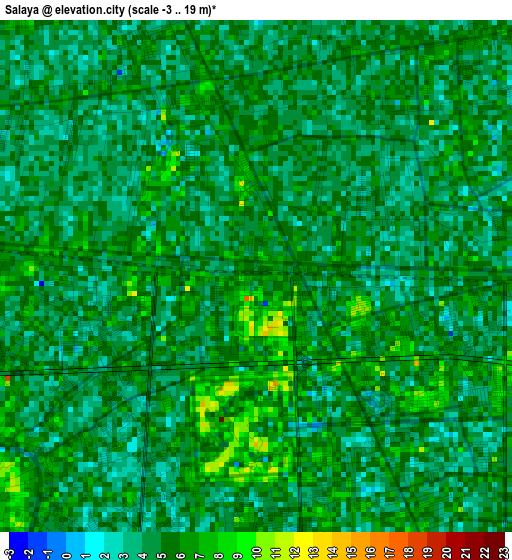 Salaya elevation map