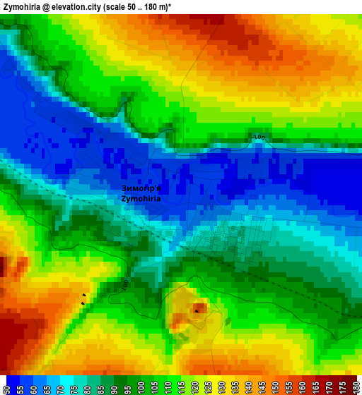 Zymohiria elevation map