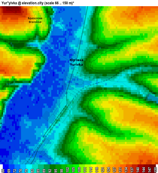 Yur”yivka elevation map