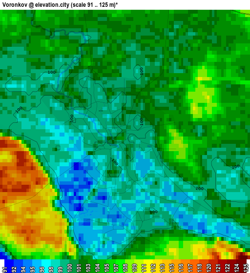 Voronkov elevation map