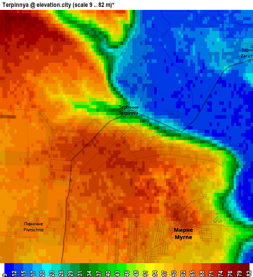 Terpinnya elevation map