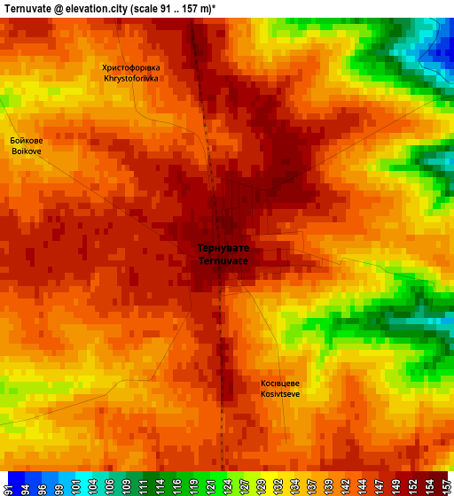 Ternuvate elevation map